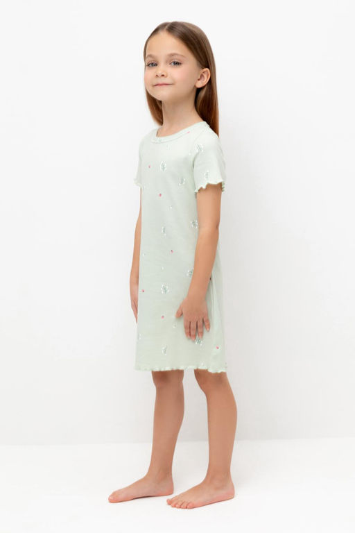 Crockid _ К 1180/зеленая лилия,ландыши сорочка ночная для дев  фото 4