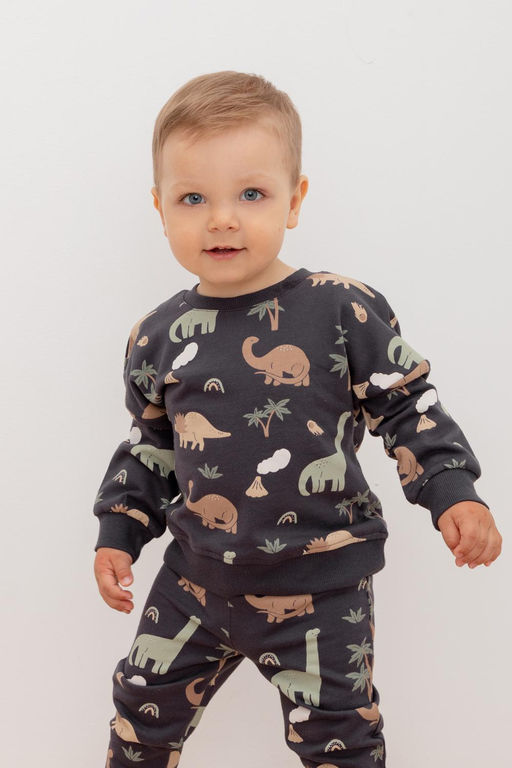 КР 302157/графит,динозавры к400 джемпер д/мал яс