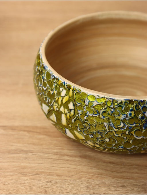 Ваза для фруктов, 15×15×6 см, бамбук