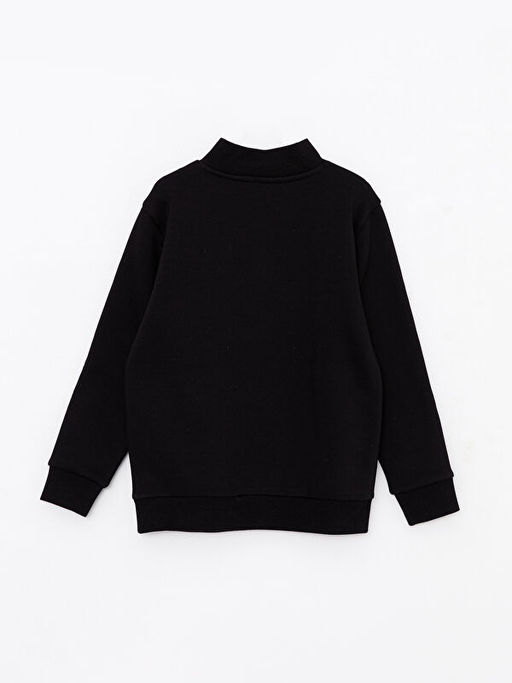Dik Yaka Bask?l? Uzun Kollu Erkek ?ocuk Sweatshirt - Waikiki фото 2
