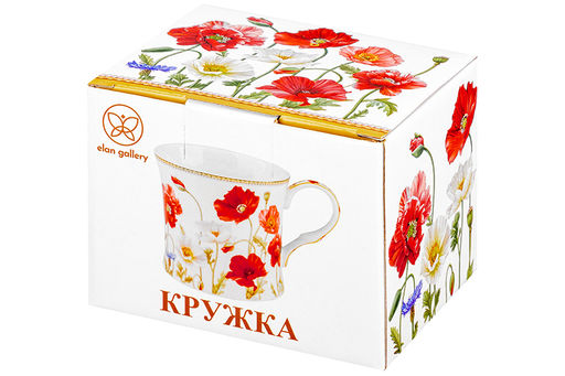 Кружка 250 мл 11,8*8,5*7,5 см Маки NEW BONE CHINA - Elan gallery фото 8