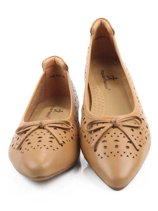 06-7388-66JT LT. BROWN Туфли летние женские "Лодочки" (натуральная кожа)