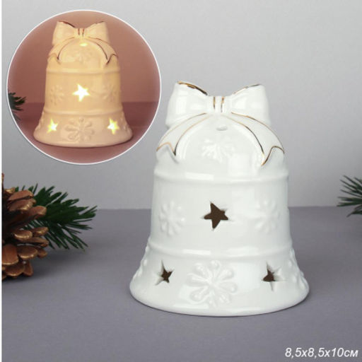 Фигурка Колокольчик с подсветкой 10 см / YZ23775 /уп 48/Новый год - Галеонтрейд фото 6