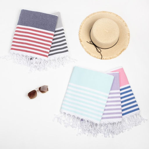 Пештемаль для пляжа, бани, сауны Фортуна 100х180 см, синий - Lovelife фото 5