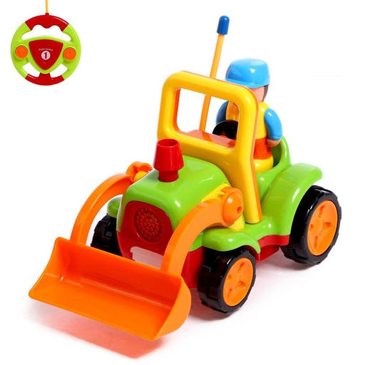 Трактор радиоуправляемый Забавная стройка, работает от батареек, МИКС