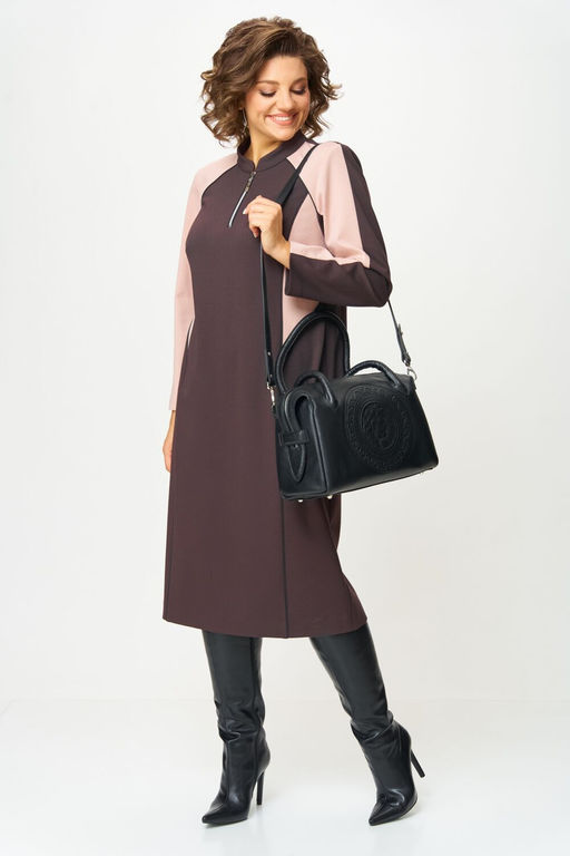 Платье Aira Style 24427 Шоколадный