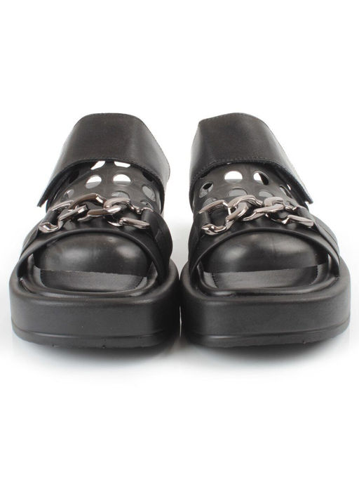 08-PEAG16-2 BLACK Босоножки женские (натуральная кожа) - Фабричный китай фото 8