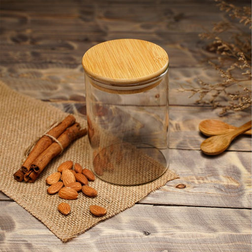 Банка стеклянная для сыпучих продуктов Magistro «Эко», 550 мл, 8,5×12,5 см