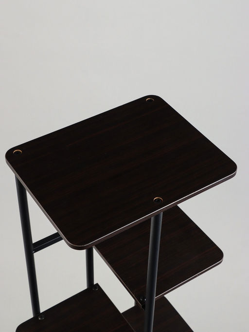 Подставка для цветов Greengo, 5 полок, 36×23×94 см, напольная, каркас металл, полки МДФ, чёрная