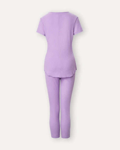 Пижамный комплект из трикотажного полотна в рубчик - Deseo фото 5