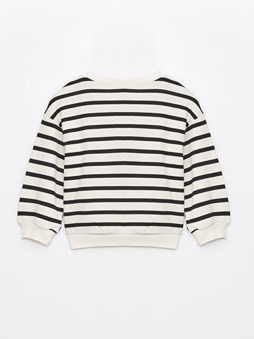 Bisiklet Yaka Uzun Kollu Pamuk Prenses Bask?l? K?z Bebek Sweatshirt - Waikiki фото 2