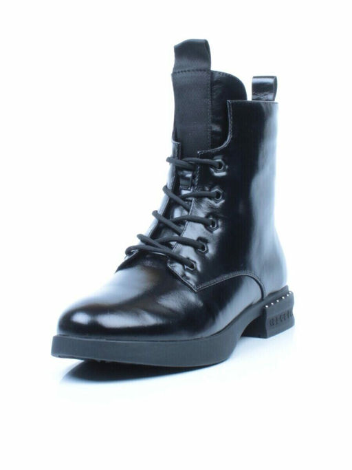 01-CH6315-21B100M BLACK Ботинки демисезонные женские (натуральная кожа, байка) - Фабричный китай фото 6