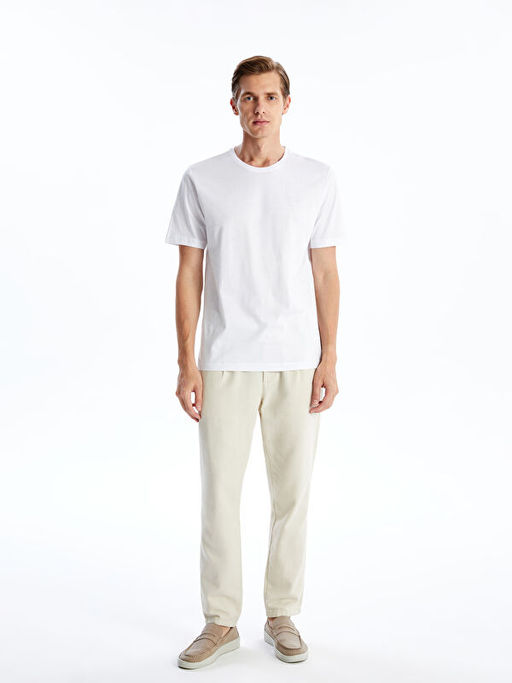 Bisiklet Yaka Penye Erkek Ti??rt