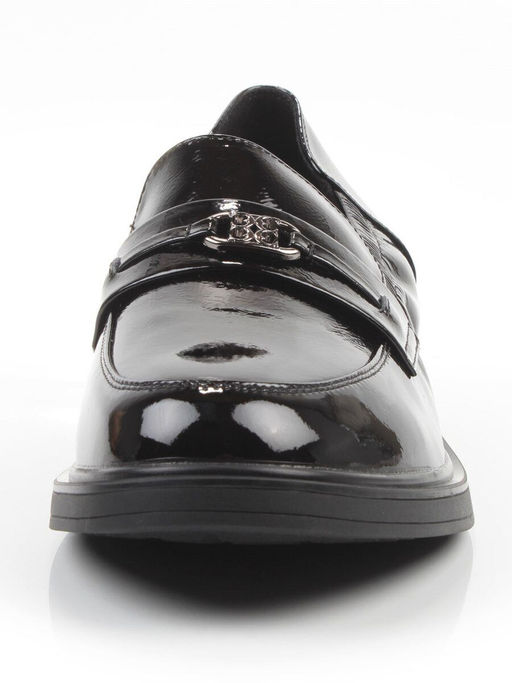 03-DEB103-3 BLACK Лоферы женские (натуральная кожа)