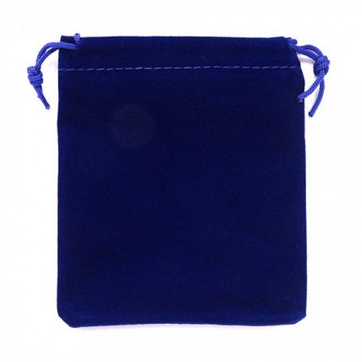 Мешочек подарочный Синий бархатный 9х7см