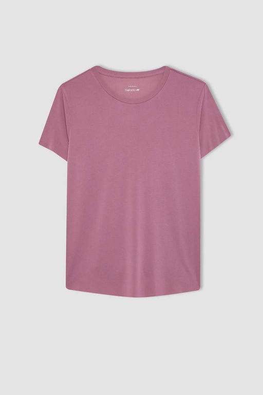 DeFactoFit Oversize модальная спортивная футболка с круглым вырезом и короткими рукавами  фото 9