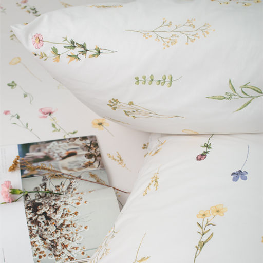 КПБ 2,0 спальный (с простыней на резинке 160х200х25, 2 наволочки 50х70), Ботанический сад Пододеяльник на молнии 177х217; простыня на резинке 160х200х25, наволочка 50х70 - 2шт. - Традиция фото 11