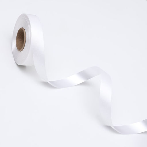 Цена за 4 шт. Лента ТИФФАНИ для декора и подарков,белая, 2 см х 50 м - Simaland фото 3