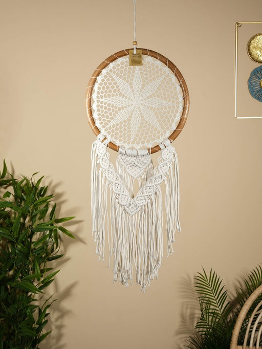 Ловец снов «Белый цветочек», 32×100 см