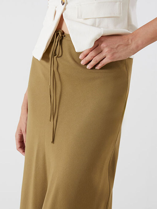 Beli Fermuarl? Keten Kar???ml? A Kesim Etek