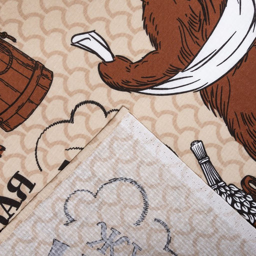 Полотенце вафельное «Этель. С добрым паром», 60×146 см, хлопок 100%