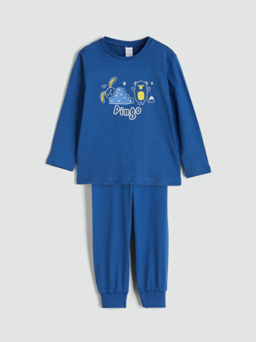 Bisiklet Yaka Erkek ?ocuk Pijama Tak?m?