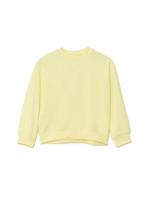 Bisiklet Yaka Basic Uzun Kollu K?z ?ocuk Sweatshirt
