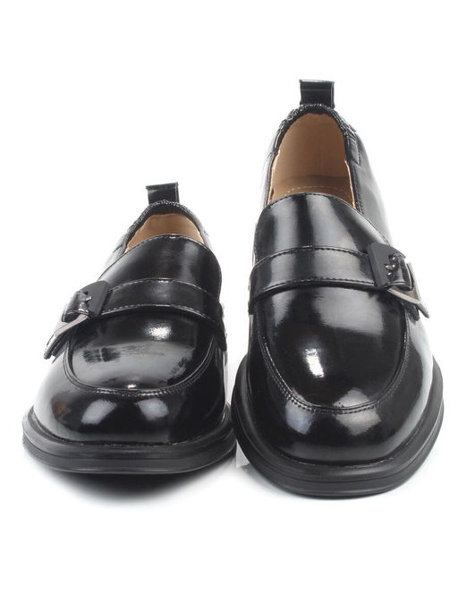 03-PDEB102-3 BLACK Лоферы женские (натуральная кожа)