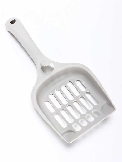 Цена за 5 шт. Совок для кошачьего туалета, 22.5×10×5 с, покрытие Soft-touch, пластик, серый