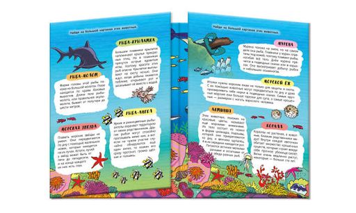 Книжка-картинка для детей. Серия Найди, покажи, узнай арт. 59041 БЕСКРАЙНИЙ ОКЕАН - Феникс+ фото 2