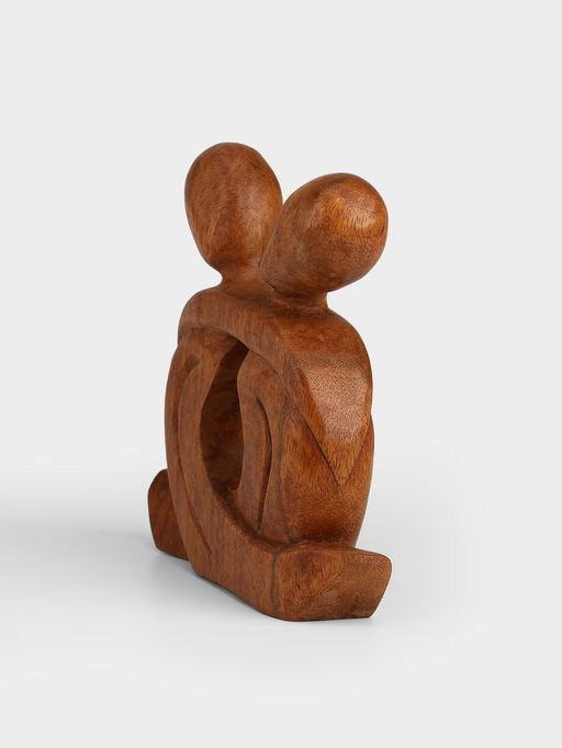 Абстракция «Влюблённые», 19×4×19 см, дерево суар