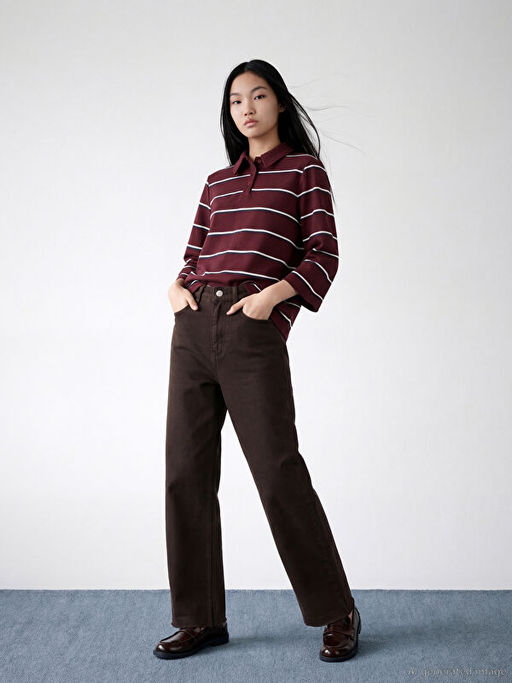 Straight Fit Kad?n Jean Pantolon