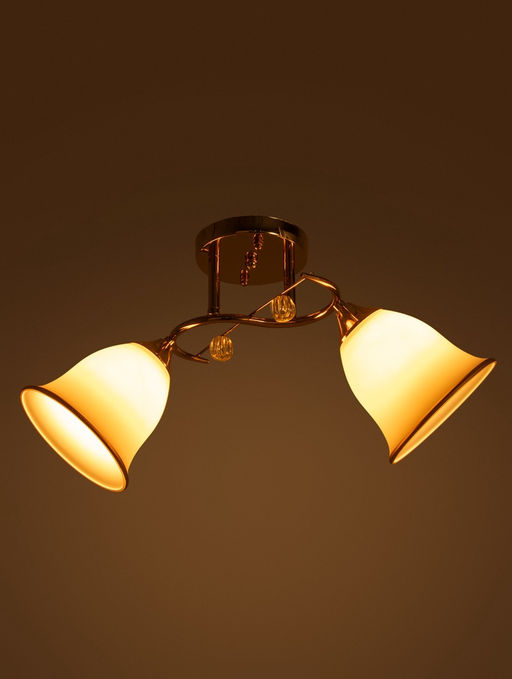 Люстра 13210/2, 2хE27, 40Вт, белый/золото