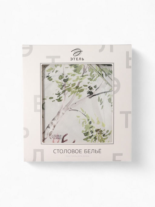 Набор кухонный «Этель. Лесная сказка»: скатерть 148×112±2 см с ГМВО, салфетка 40×40 см - 4 шт.