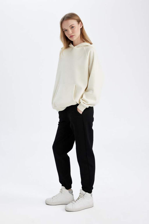 Длинные спортивные штаны для джоггеров стандартного кроя с карманами - Defacto фото 2