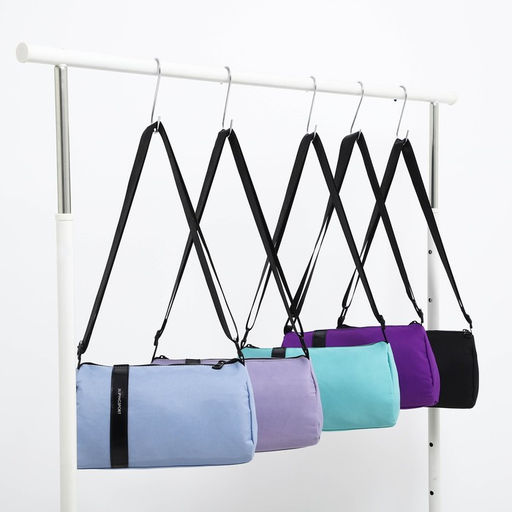 Сумка молодёжная на молнии, 29×11×15 см, голубая