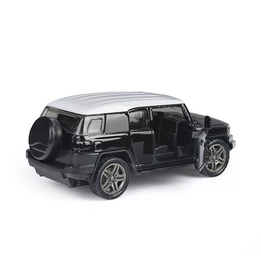 Чёрная инерционная машинка Внедорожник die-cast,1:32, открывающиеся двери