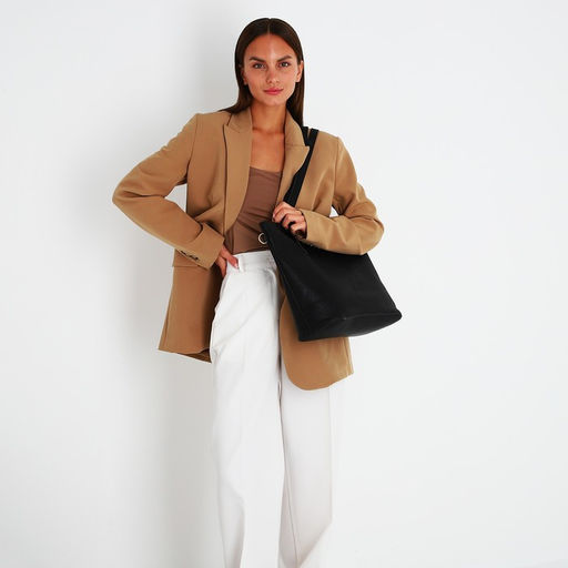 Сумка-тоут на молнии, цвет чёрный - Simaland фото 8