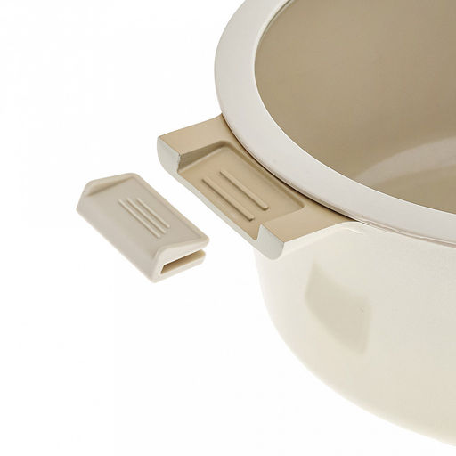 Zeidan Кастрюля алюминиевая 7,7л, д28см, стеклянная крышка с силиконовым ободком и деревянной ручкой, внешнее жаропрочное антипригарное покрытие, внутреннее антипригарное покрытие Neogres, индукционное дно, силиконовые накладки, литая, подарочная - Домашняя мода фото 5