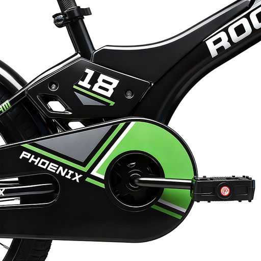 Велосипед 18" Rocket Phoenix, цвет черно/зеленый