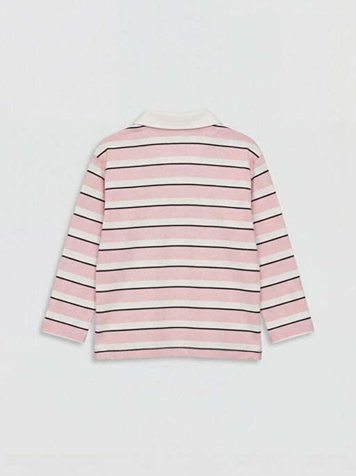 Polo Yaka ?izgili K?z Bebek Ti??rt