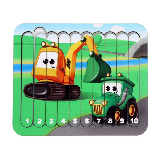 Логический пазл Машинки-помощники - Лесная мастерская фото 5