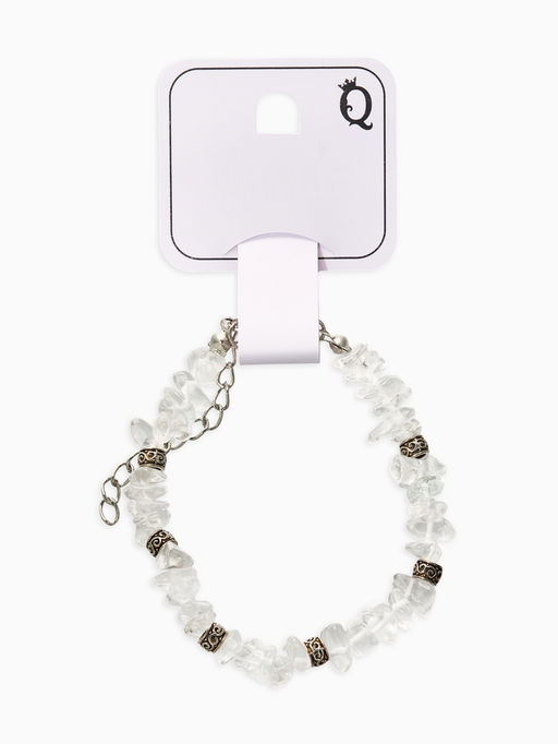 Браслет "Стиляшка" крошка, цвет белый в серебре