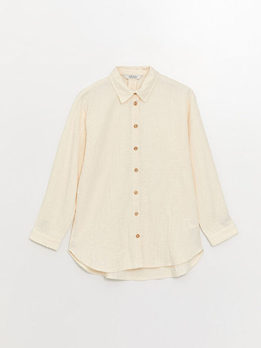 G?mlek Yaka Basic Uzun Kollu K?z ?ocuk Tunik