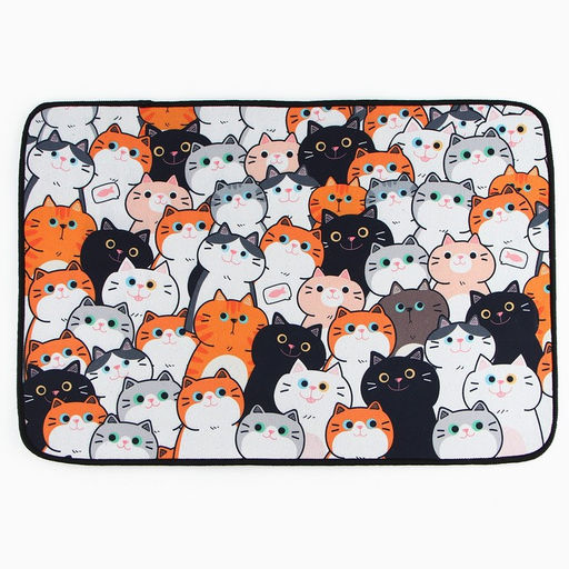 Коврик придверный «Котики», 40×60 см