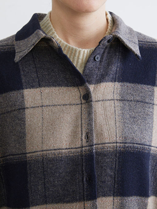 Ekose Oversize Kad?n G?mlek