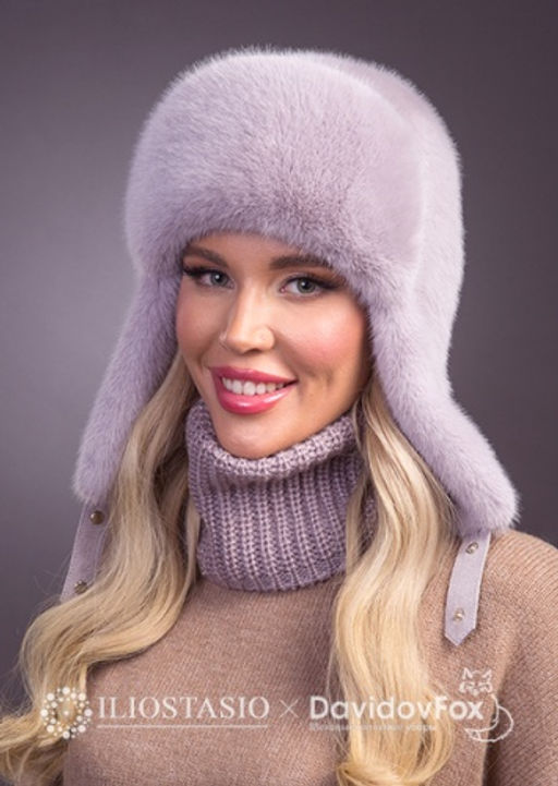 шапка Ушанка экомех четрополох - Davidovfox фото 2