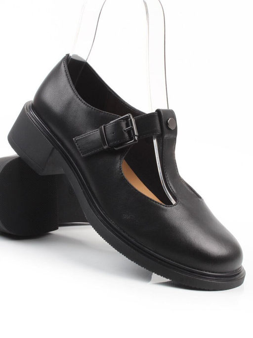 06-M47-15 BLACK Туфли женские (натуральная кожа)
