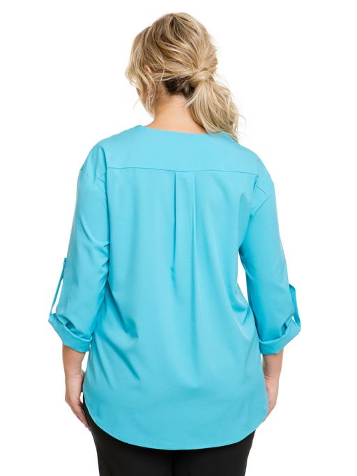 Блузка 1108 бирюзовый - Novita фото 3