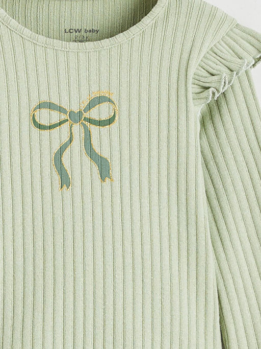 Bisiklet Yaka F?rf?rl? K?z Bebek Bluz